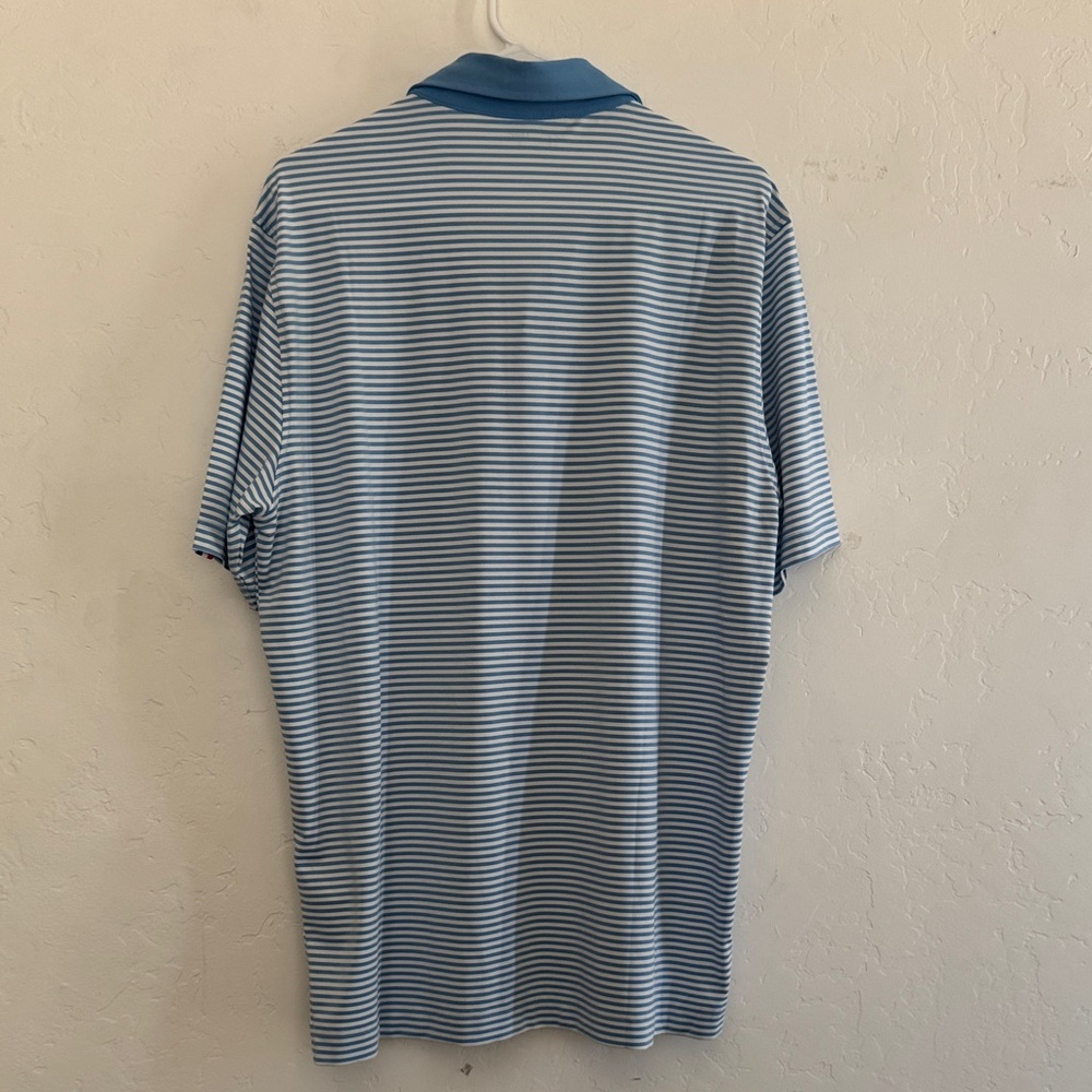 Classic Blue Striped Polo Shirt - Picture 5 of 5
